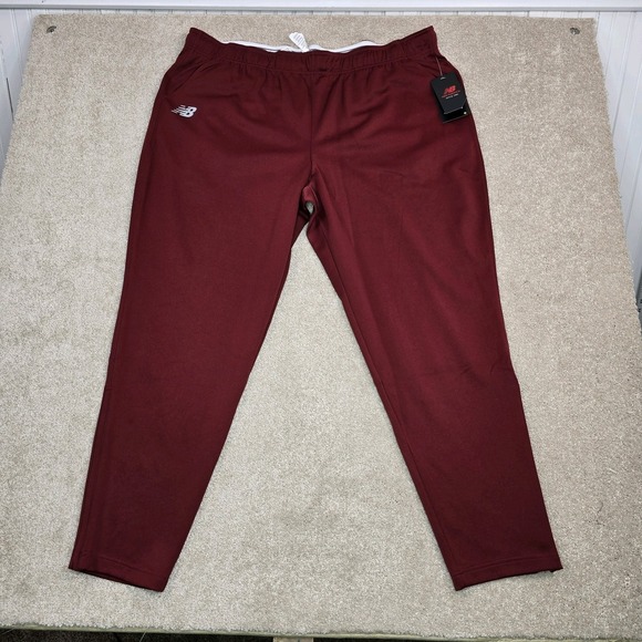 New Balance Womens Travel Pants KWP9006 Maroon Size Large NWT - Picture 1 of 7